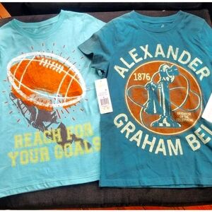 NWTs 2 PEEK shirts. Youth Size 8. Alexander Graham Bell & Theodore Roosevelt